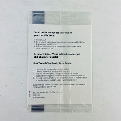 Marvel Spider-Verse Decal Sealed 2018 Marvel Comics Spider-man Variant