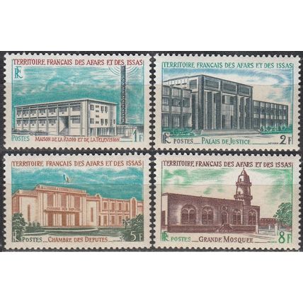 Afars & Issas 1969 Michel 20 - 23 Neuf ** Cote (2005) 2.00 € Bâtiments