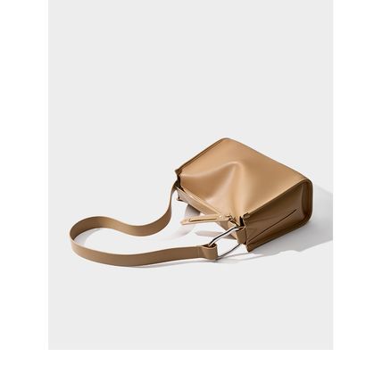 Women Tote Bag Retro Genuine Leather Crossbody Bag Bronze