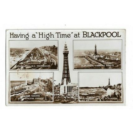 Blackpool, Lancashire, Multiview RP Postcard.