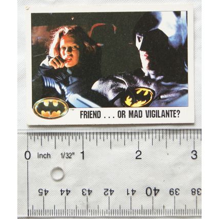 1989 Topps Batman card No.90 - Friend...Or Mad Vigilante