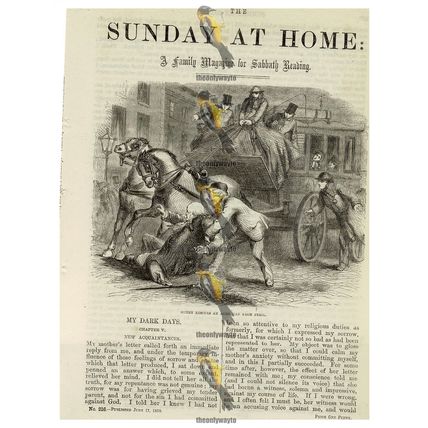 Coaching Accident, Book Illustration (Print), 1858