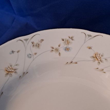 Vintage Lot 2 PREMIERE ME 212 BRIARWOOD Soup BOWLS China Salad 9" Scalloped