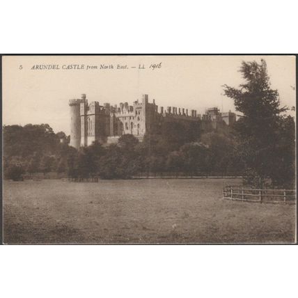 Arundel Castle from North East, Sussex, c.1910s - Lévy Postcard LL5