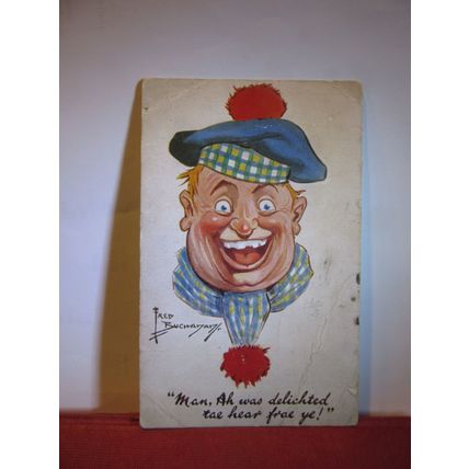 'ALL SCOTCH' series, SCOTLAND used antique postcard by R. Tuck 'Oilette' =