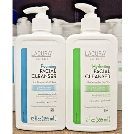 Lacura Face Care Foaming & Hydrating Facial Cleanser 12fl oz 355ml (2 Bottles)