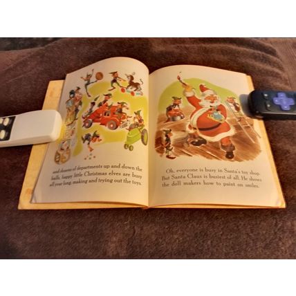 Little Golden Book Walt Disney Santas Toy Shop By Mary Reed PhD (A) Edition 1950