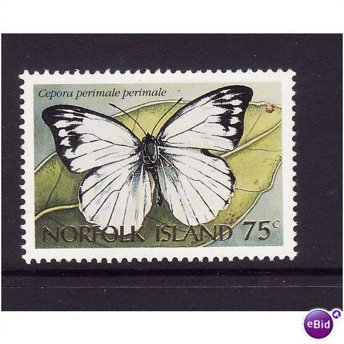 NORFOLK IS 1997 SG 636 75c CEPORA PERMALE Butterfly u/m mint