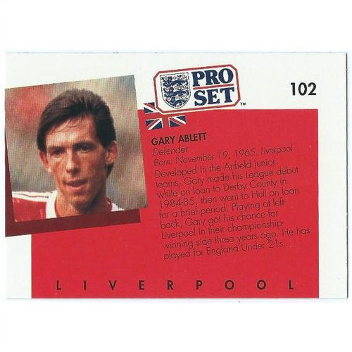 1990/1991 Pro Set Footbal - #102 - Gary Ablett