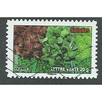 FRA 2012 ( LETTER 20g) 'GREEN VEGETABLES ' FINE USED (EBID41-160)