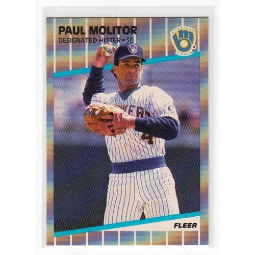 1989 Fleer Paul Molitor baseball card #193 – Brewers