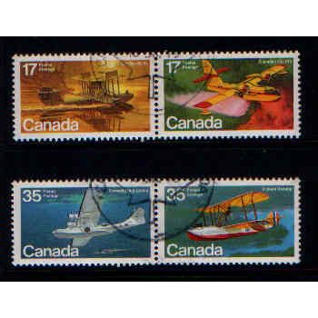 CANADA 1979 CANADIAN AIRCRAFT SG966 / 969 SET 4 VALS FINE USED #3