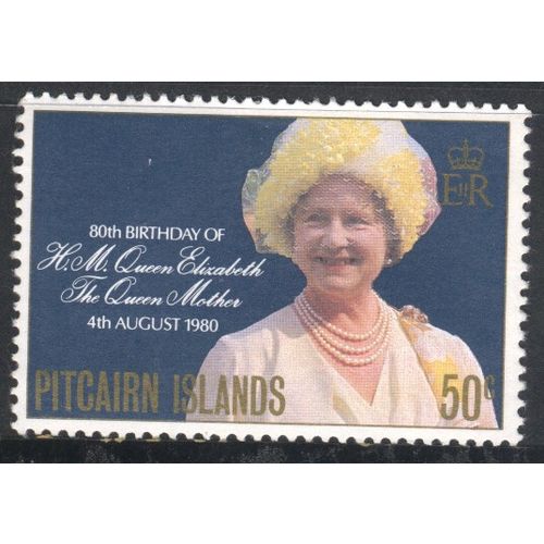 Pitcairn Island 1980 - SG206 - 50c multi - Queen Mother 80th birthday - MH