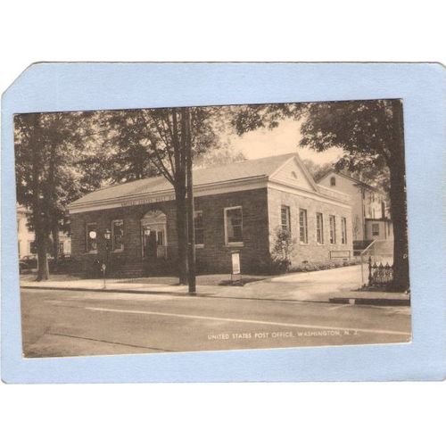 New Jersey Washington U S Post Office Street Scene~3024