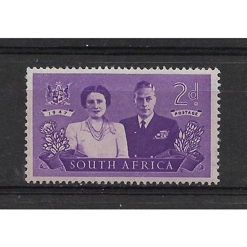SouthAfrica.SG112 2d King George VI and Queen Elizabeth.English Print.M/M.Aug19