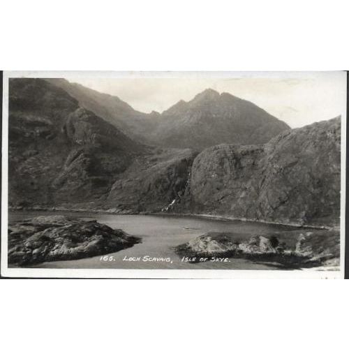 Loch Scavaig, Isle of Skye - postcard by Kyle Pharmacy 1935 pmk