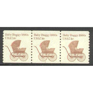 1902 7.4c Baby Buggy Fine MNH Dry Gum PNC 2/3 V0308