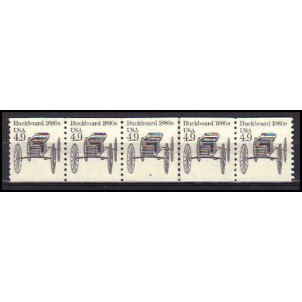 2124 4.9c Buckboard Very Fine MNH Dry Gum PNC 4/5 X0276