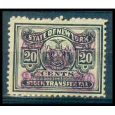 Used Revenue 20c N.Y. Stock Transfer Fine WA2854