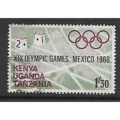 KENYA UGANDA TANGANYIKA 1968 OLYMPIC GAMES MEXICO 1s.30 RUNNING TRACK SG 254 F/U