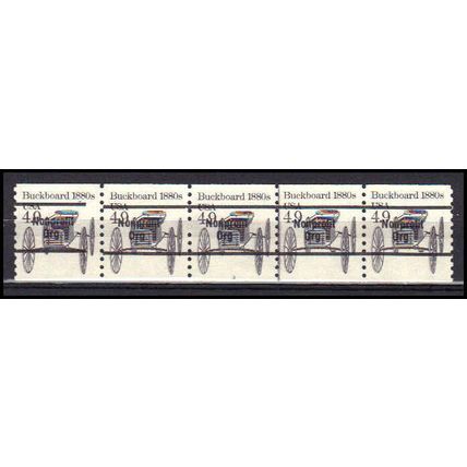 2124a 4.9c Buckboard Very Fine MNH Dry Gum PNC 3/5 Gap 2L AA0274