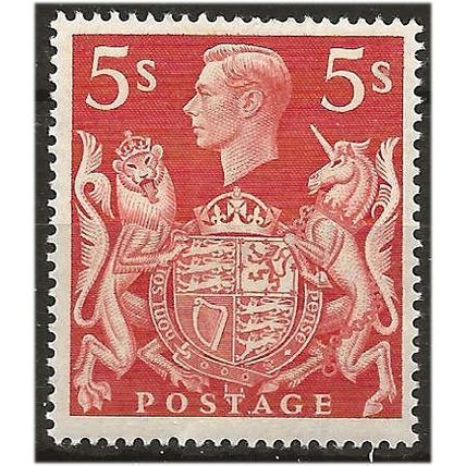 1939 SG477 5/- Red Light Mounted Mint ....