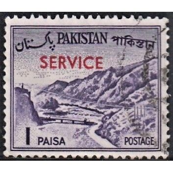 PAKISTAN, 1963 1p Khyber Pass official, SG O91 (Scott #O76b), used
