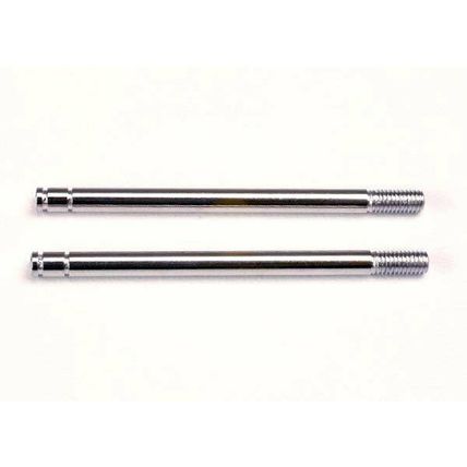 TRA1664 TRAXXAS Shock shafts, steel, chrome finish (long) (2)