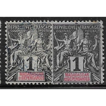 1896 SG 1 - #3 fine used (o) - 2 colours