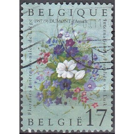 Belgique 1997 Michel 2754 O Cote (2008) 0.80 € Composition florale Cachet rond