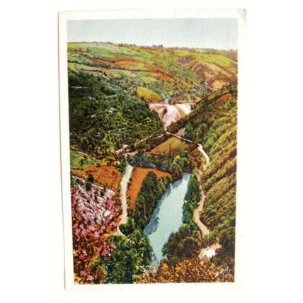 vintage postcard Villefranche de Rouergue