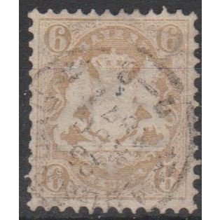 Mi: 24y used 1870 Bavaria Cat € 45