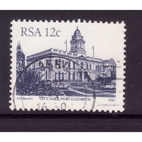 SOUTH AFRICA 1985 BUILDINGS 12c CITY HALL , PORT ELIZABETH SG520C FINE USED#3