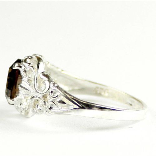 Smoky Quartz, 925 Sterling Silver Ring, SR113