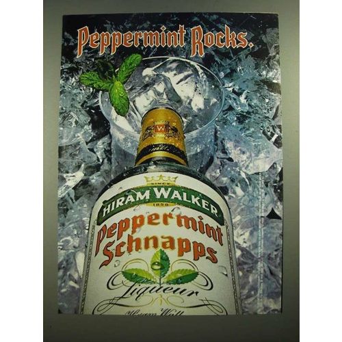 1979 Hiram Walker Peppermint Schnapps Ad - Peppermint Rocks