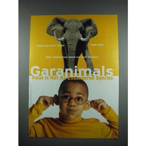 2000 Garanimals Fashion Ad - Elephant