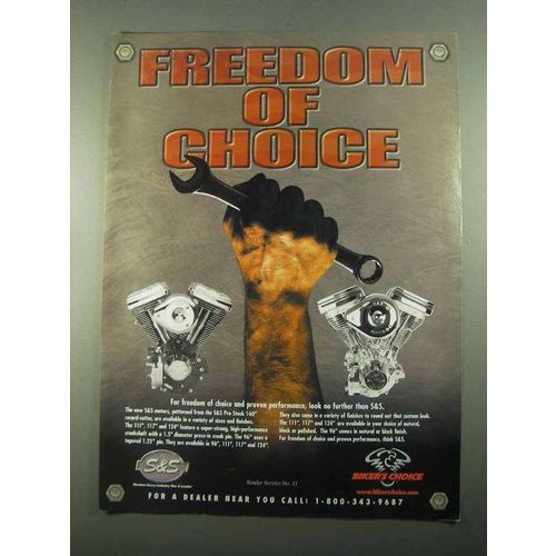 2003 S&S Super Motors Ad - Freedom of Choice