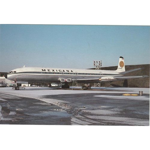 Mexicana DeHavilland DH 106 Comet 4 Civil Aviation Postcard (A25180)