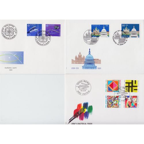 SCHWEIZ SWITZERLAND [1991] Jahr ex ( FDC )