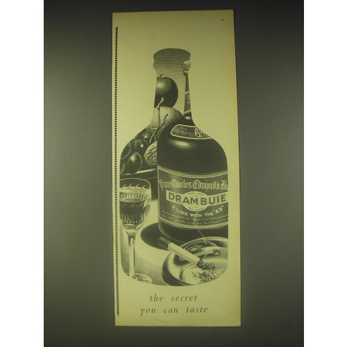 1962 Drambuie Liqueur Ad - The secret you can taste