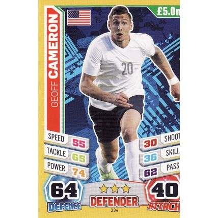 Match Attax World Cup 2014 234 Geoff Cameron USA