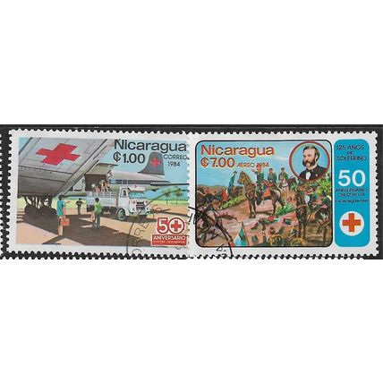 1984 Michel 2539/2540 - cancelled - RED CROSS