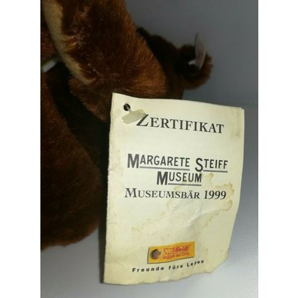 STEIFF, MARGARETE STEIFF MUSEUM, LIMITED EDITION, MUSEUM BEAR 1999, MOHAIR RARE.