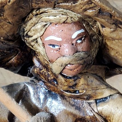 Paper Mache Mexican Folk Art - Peasant Farmer