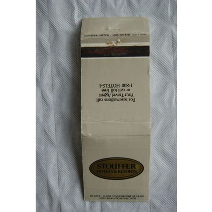 Matchbook cover Stouffer Hotels & Resorts