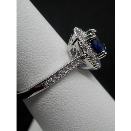 Ring Birthstone Blue Sapphire 925 Sterling #73 USA Seller