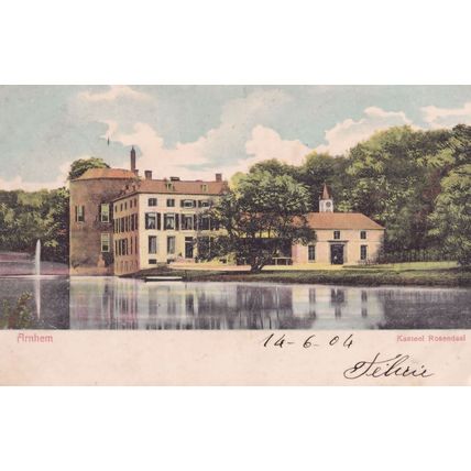 Kasteel Rosendaal Holland Old 1904 Postcard