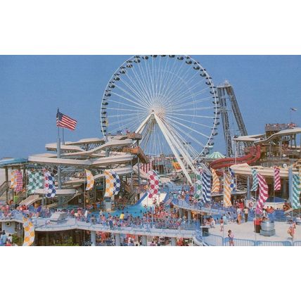 Raging Waters Theme Park New Jersey NJ USA Postcard