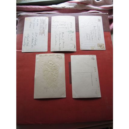 10 x CHRISTMAS GREETINGS CARDS used/unused antique postcards SALE PRICE /