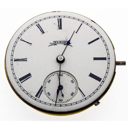 Elgin Grade 95 Size 6s = 34.6 mm 7 Jewels Vintage Watch Movement Parts Repair